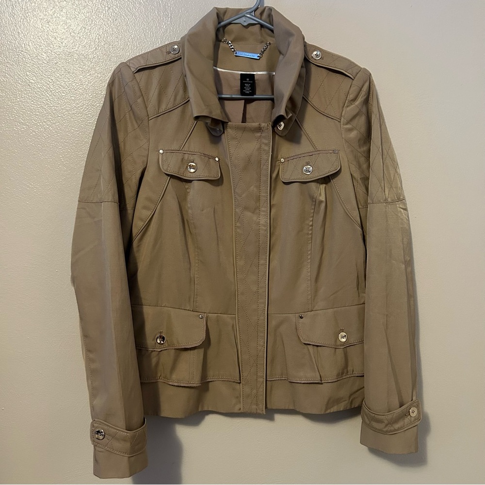 White House Black Market Tan Utility Jacket for Women